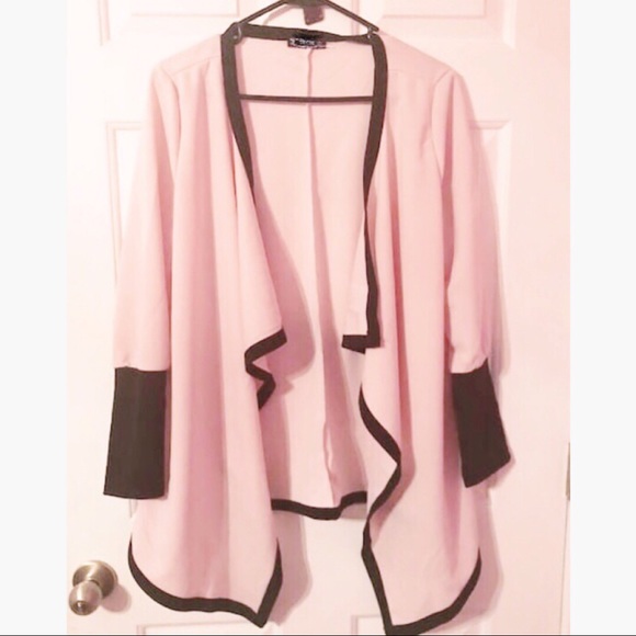 Pink Open Front Jacket - Picture 7 of 8